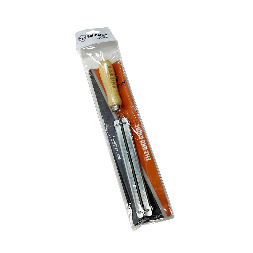 Holzfforma 5/32 ''(4,0 мм) набор для заточки держателя цепной пилы с деревянной ручкой заменяет OEM 5605 750 4327